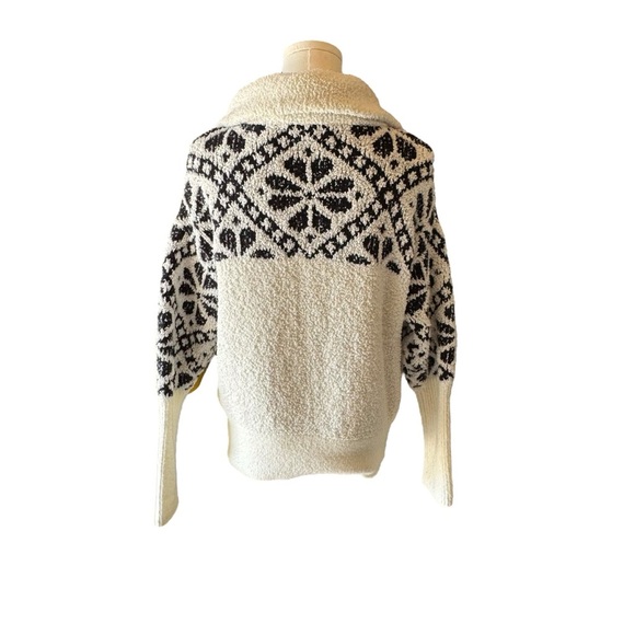 Pilcro x Anthropologie - Maia Cropped Quarter-Zip Pullover Cozy Sweater Sz S - Picture 5 of 9